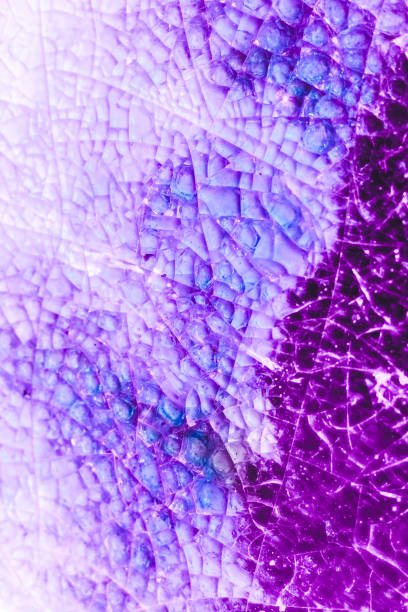 istock Texture of purple broken glass, close-up 2164788634