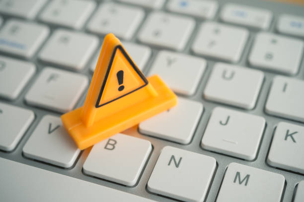 istock Maintenance, repair, under construction in computer system from virus or ransomware concept. 2164789980