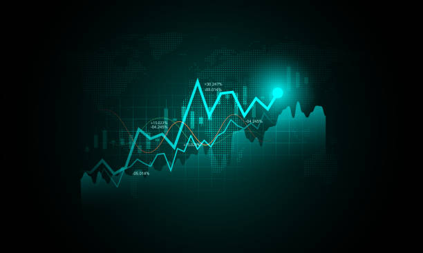 istock Digital business technology background image, financial marketing graph analysis 2164791715