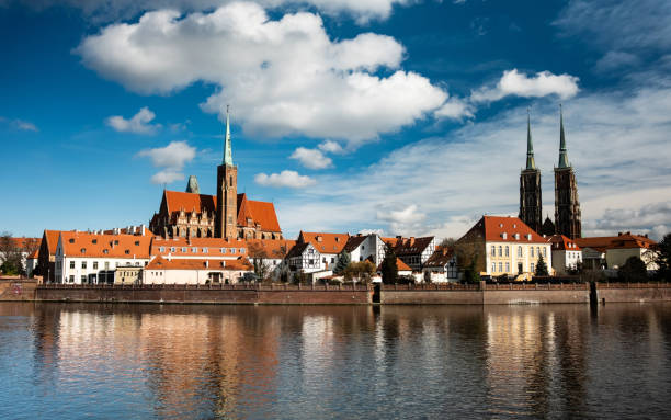 istock Amazing View On A Cathedral Island With Main Sightseeing In Wroclaw 2164792621