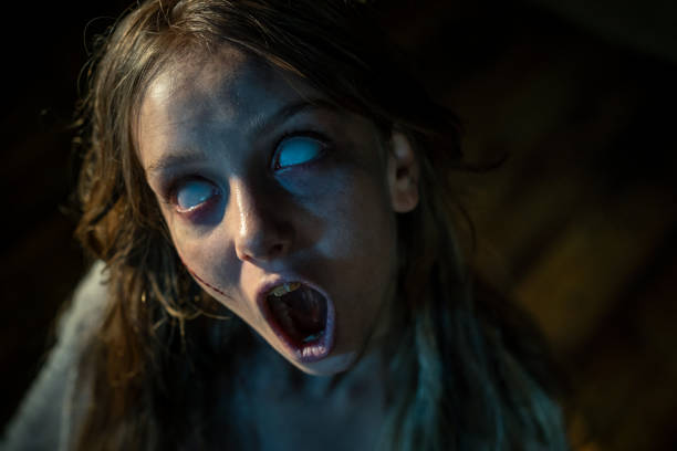 istock Possessed Girl with White Eyes 2164801675