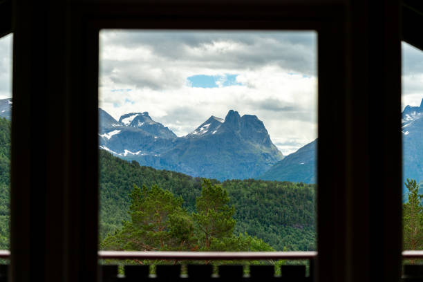 istock view over mountains in Andalsnes from the hut in Norway 2164805584