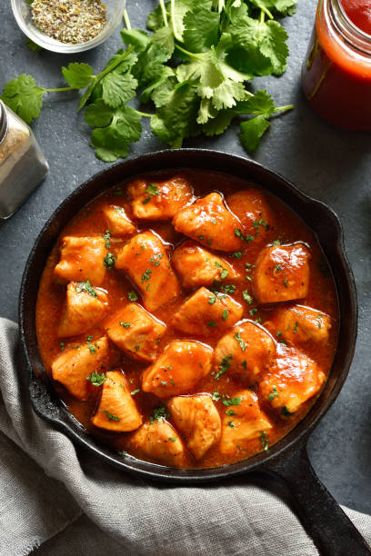 istock Sweet and spicy chicken breast with sauce 2164816143