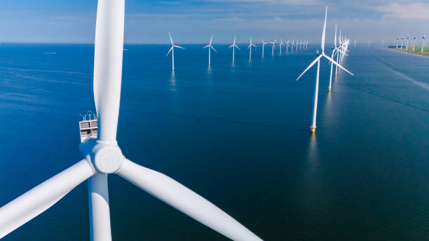 istock Vast Wind Turbines Harnessing Renewable Energy in Dutch Waters 2164818752