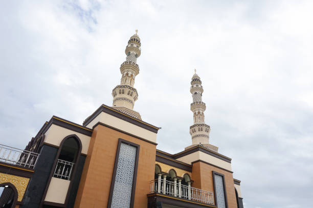 istock mosque with twin minarets and an ornate dome 2164819842