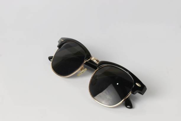 luxury sunglasses on a smooth white isolated background