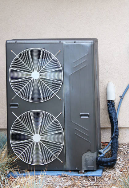 istock Compact Air conditioner at Backyard House Wall 2164822683