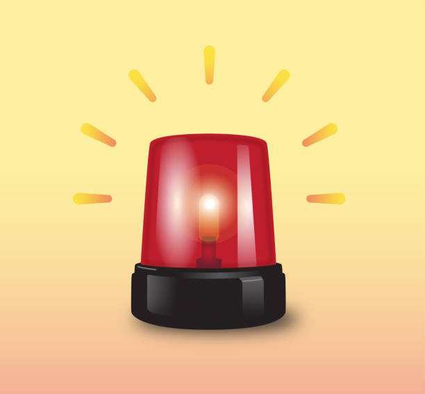 istock mergency siren realistic vector design, in flat style. warning sign, police alarm, ambulance police alarm, creative illustration 2164824118