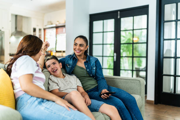 istock Family talking at home 2164825635