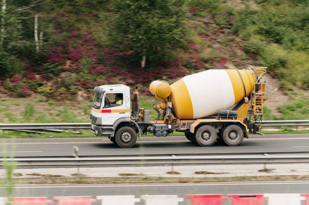 istock Cement mixer truck 2164826804