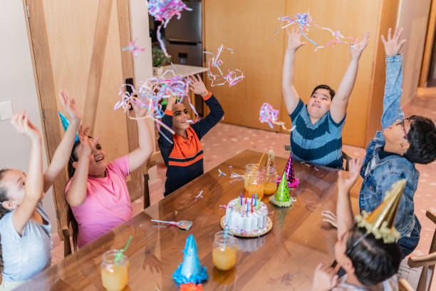 istock Children celebrating a birthday at home 2164828194