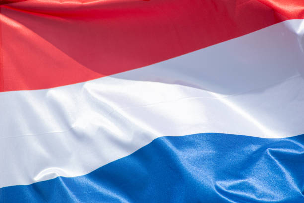 istock close up view waving dutch flag on a windy day 2164835833