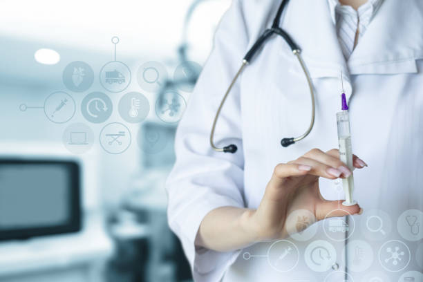 istock The process of preparing and administering medicine. 2164841694