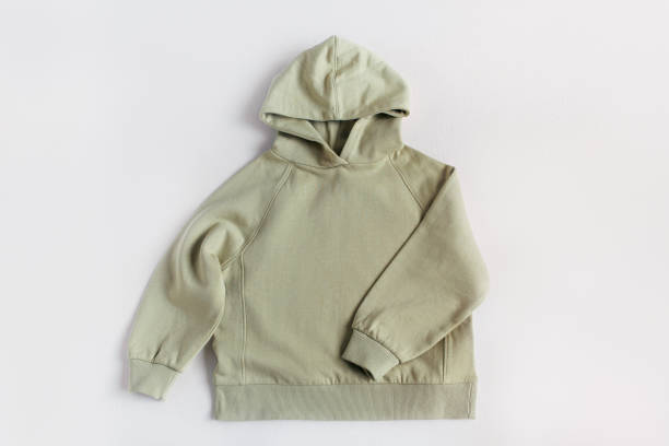Green sweatshirt mockup on the white background. Template sweatshirt front for design and print. Hoodie with pocket, long sleeve. Basic clothing witout logo. Top view Green sweatshirt mockup on the white background. Template sweatshirt front for design and print. Hoodie with pocket, long sleeve. Basic clothing witout logo. Top view witout stock pictures, royalty-free photos & images