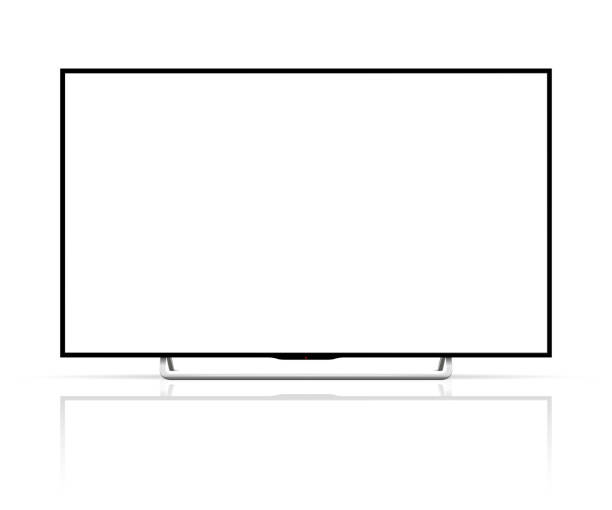 istock Realistic tv screen. Smart tv mockup. Blank television template. Vector illustration. 2164851611