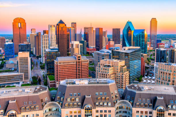 istock Aerial Dallas Cityscape 2164854360