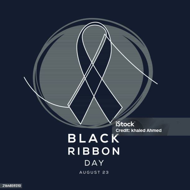Bad Day Ribbon Black Ribbon Day Stock Illustration - Download Image Now - Alertness ...