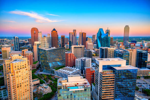 istock Dallas Cityscape Aerial 2164863740
