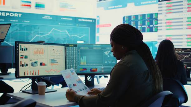 istock Company employee establishing project details and essential information 2164864252