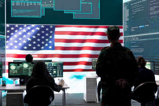 istock American army soldier working on servers and state secrets protection 2164865216