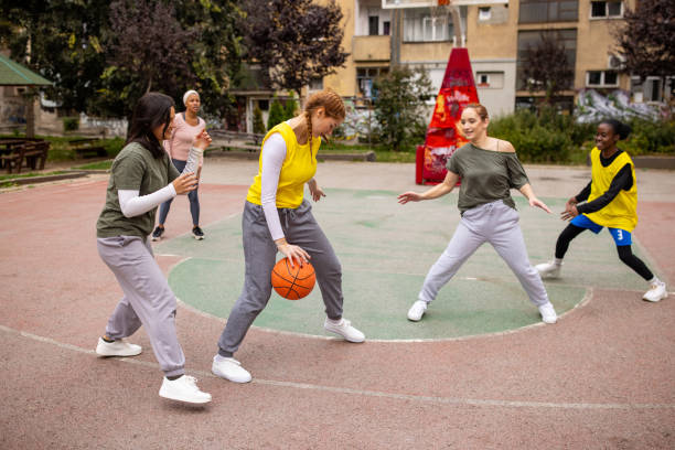 istock Urban Basketball Training in Action 2164870149