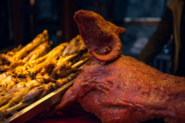 Xinjiang food roasted whole lamb