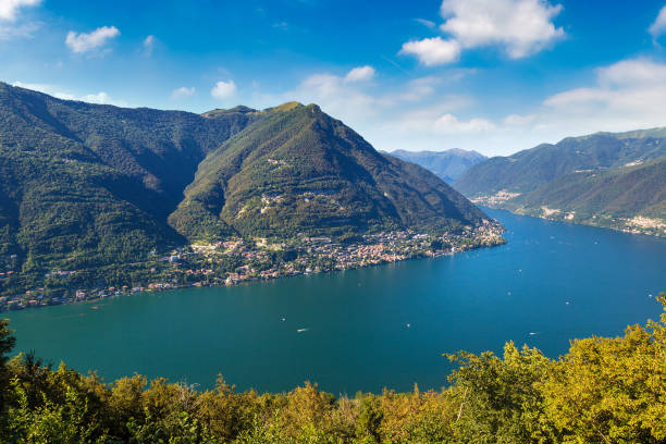 istock Panoramic view of lake Como in Italy 2164872629