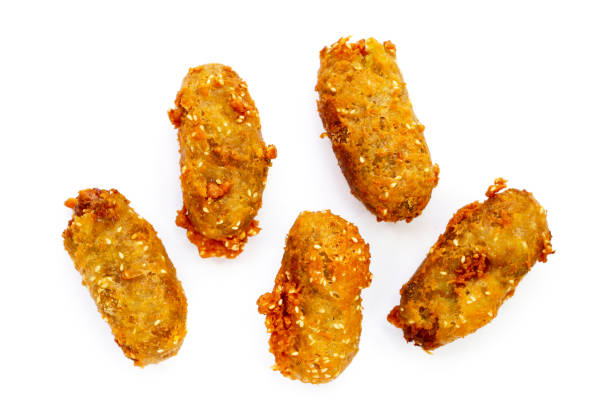 istock Deep-fried banana rolls with unripe rice grain 2164872722