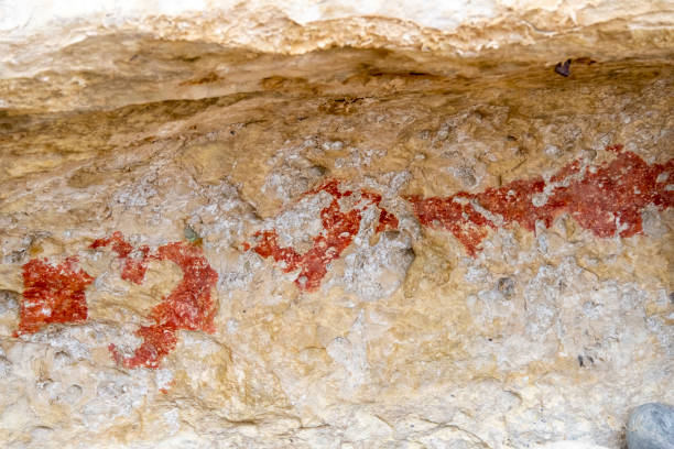 istock Takiroa Maori Rock Drawings 2164883306