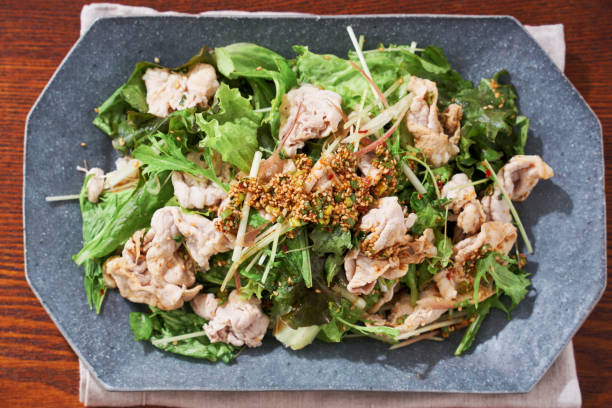 istock Japanese food : Pork Shabu-Shabu Salad 2164887999