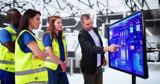 istock Meeting Manufacturing Manager At Factory 2164892208