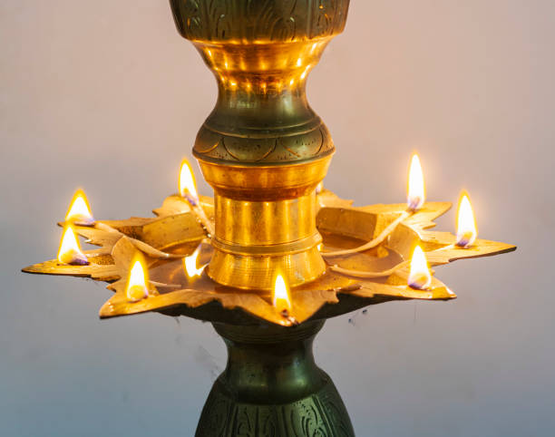 istock brass lamp flame, oil lamp 2164899731