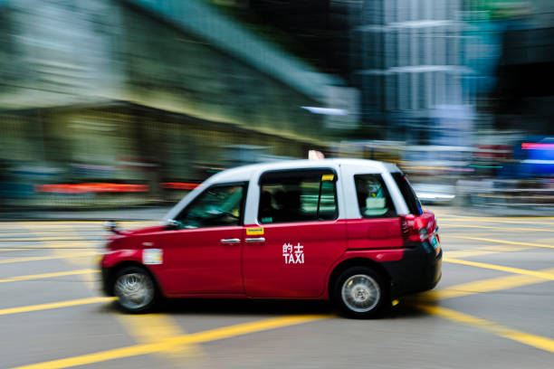 istock Red taxi 2164901400