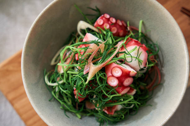 istock Japanese food : Okahijiki and Octopus Sunomono (Japanese vinegared side dish with vegetable and octopus) 2164902046