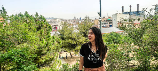 Image of a woman enjoying Barcelona in May 2023