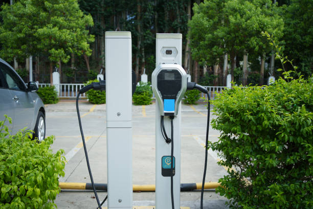 istock Electric vehicle charging pile 2164905227