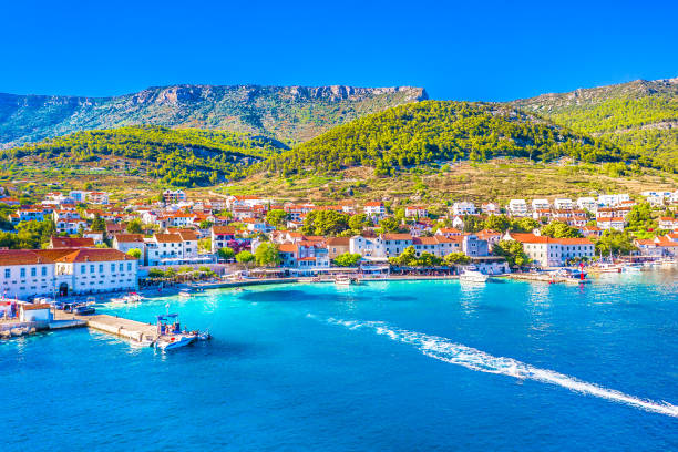 istock Bol town seafront townscape 2164922562