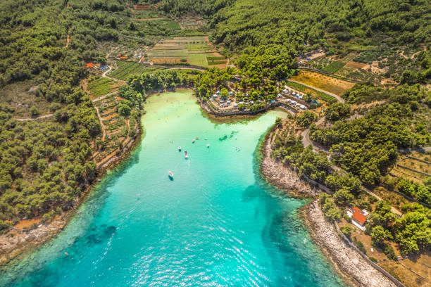 istock Coastline Hvar island places. 2164923368