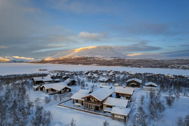 istock Snowy mountain village, Kilpisjarvi 2164925393