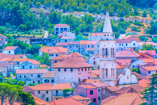 istock Jelsa old town city center 2164927014