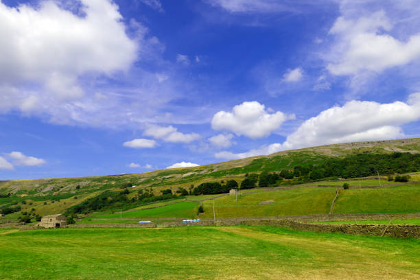 Reeth, in North Yorkshire captures a sense of rural utopian decency, in July, 2024.