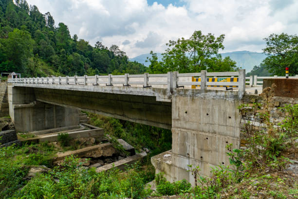 istock A concrete solid slab bridge connecting two small hills at the base in the lower Himalayan region of Uttarakhand, India 2164938245