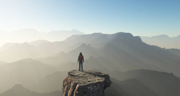 istock Hiker on top of a mountain. 2164946473
