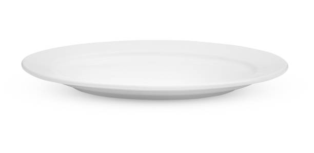 istock Empty white plate on transparent png 2164953848