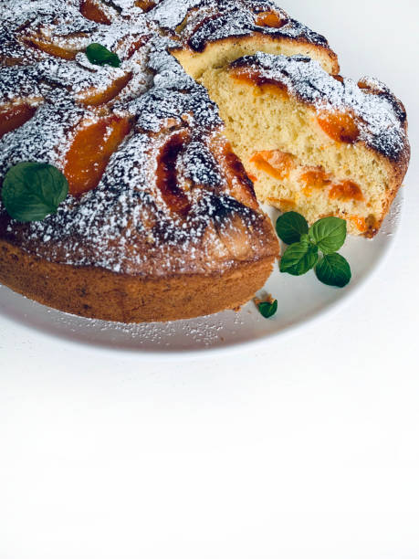 istock Homemade apricot cake. 2164955058
