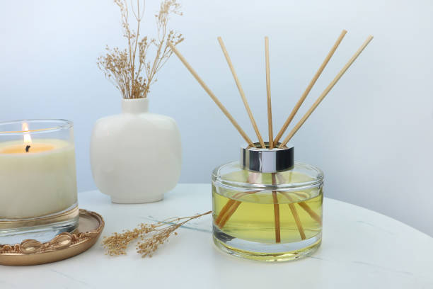 istock luxury aroma reed diffuser air freshener on table in nice modern livingroom 2164965383