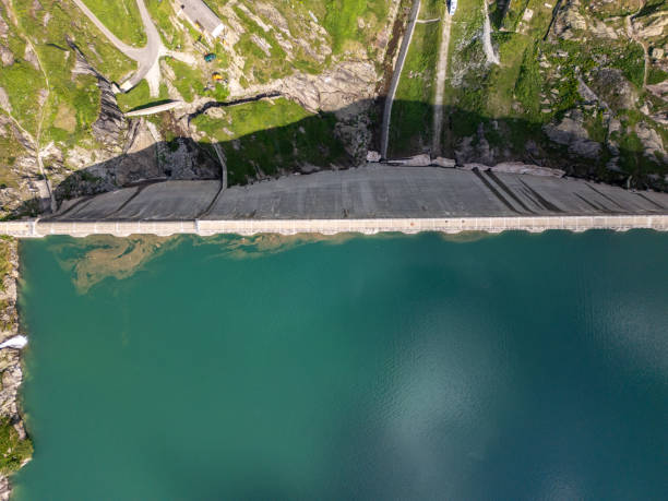 istock Aerial View of Dam Structure and Reservoir 2164978249