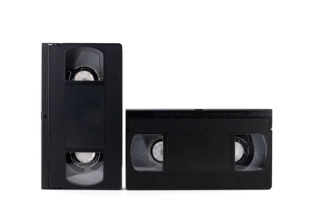 istock two VHS video cassettes, retro style 2164996418