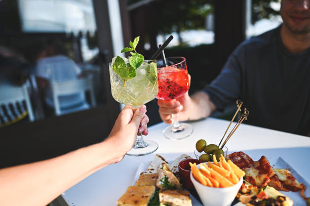istock Happy hour concept. Toast with summer cocktails. 2165003462
