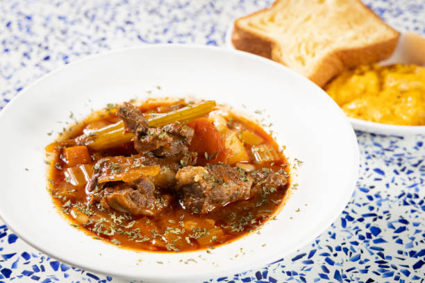 istock Oxtail soup in Hong Kong style Cafe 2165014592